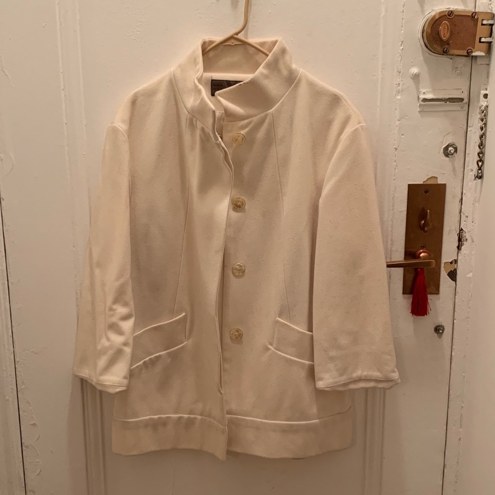 Zara White/Cream Pea Coat